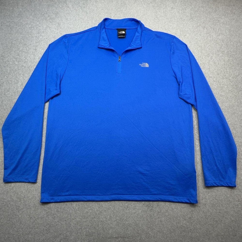 The North Face Elevation 1/4 Zip Pullover Mens XL Blue Long Sleeve Performance